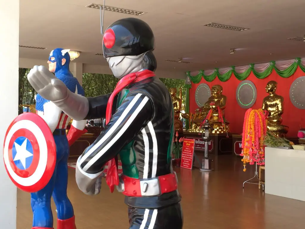Wat Saman Rattanaram,ワット・サマン・ラタナラム,ワットサマン,ピンクガネーシャ,神様,パワースポット,関聖帝君,観音菩薩,ブラフマー,ゴールデンロック