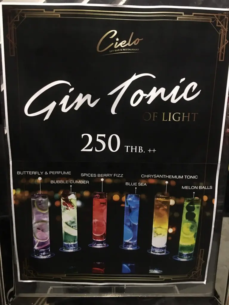 タイ,バンコク,バー,ルーフトップバー,プラカノン,Rooftop Bar,Cielo Sky Bar & Restaurant,シエロ スカイ バー&レストラン,屋上,スクンビット,行き方,住所