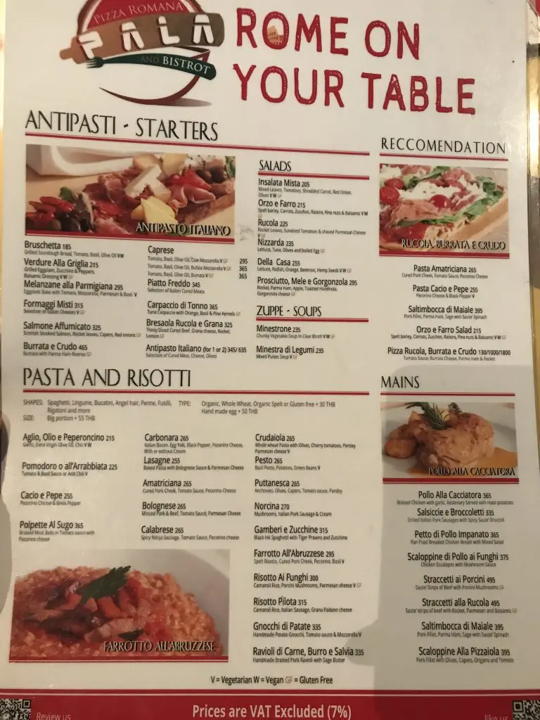 Pizza Pala Romana アソークのピザ