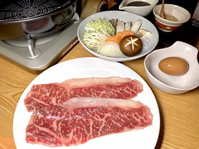 小料理むすびのすき焼きセット
