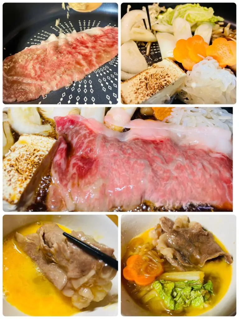 小料理むすびの和牛すき焼き