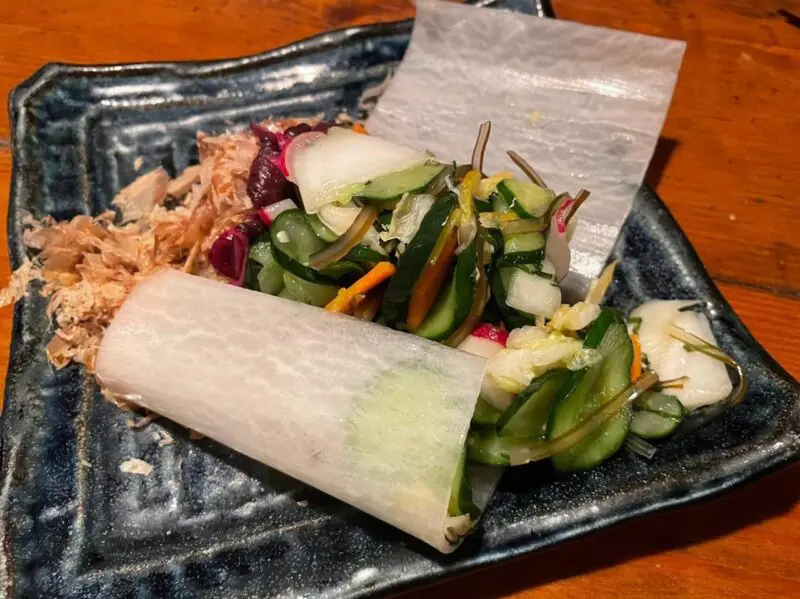 地鶏料理 けん 自家製浅漬け