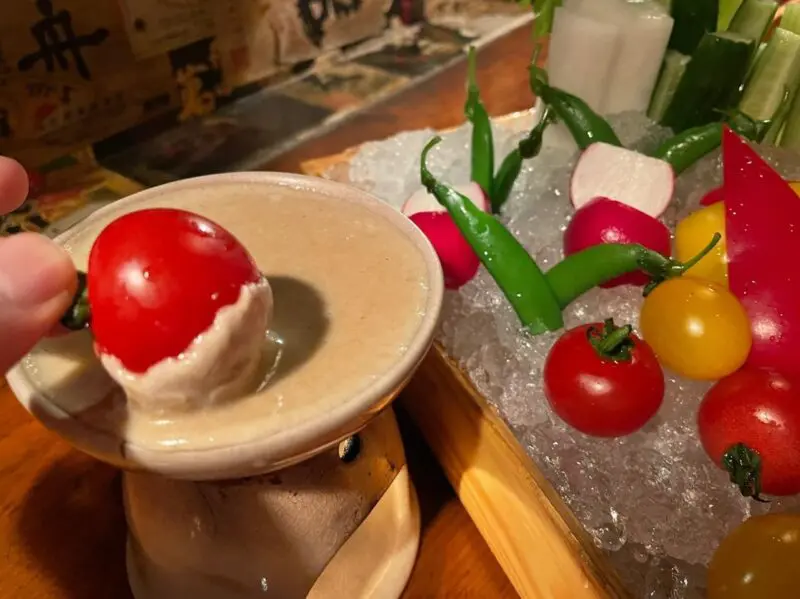 地鶏料理 けん バーニャカウダ