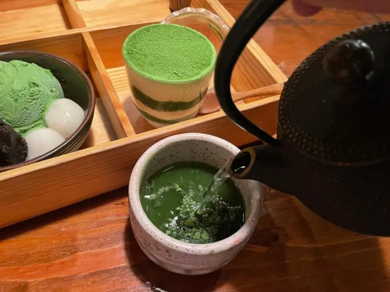 地鶏料理 けん 抹茶パフェ