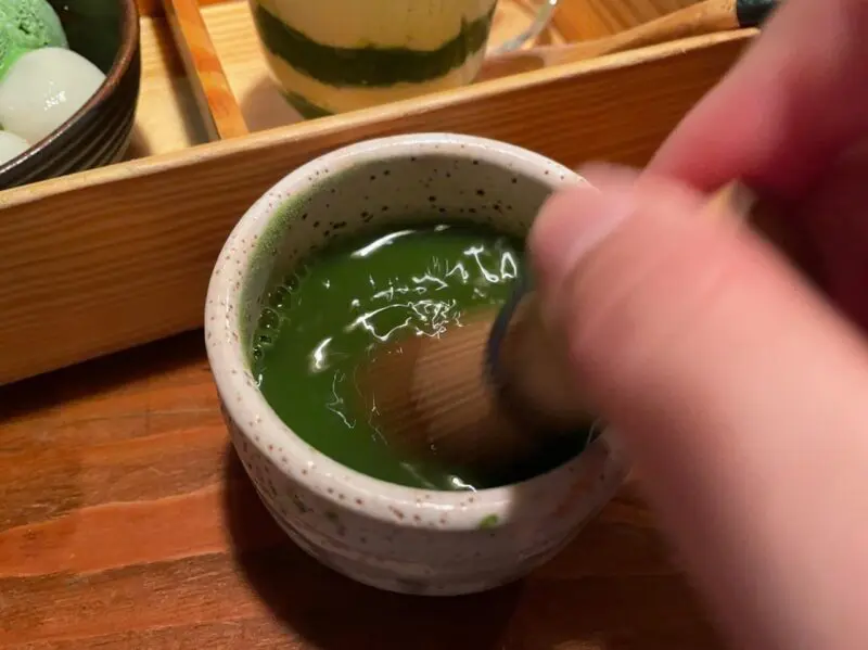 地鶏料理 けん 抹茶パフェ