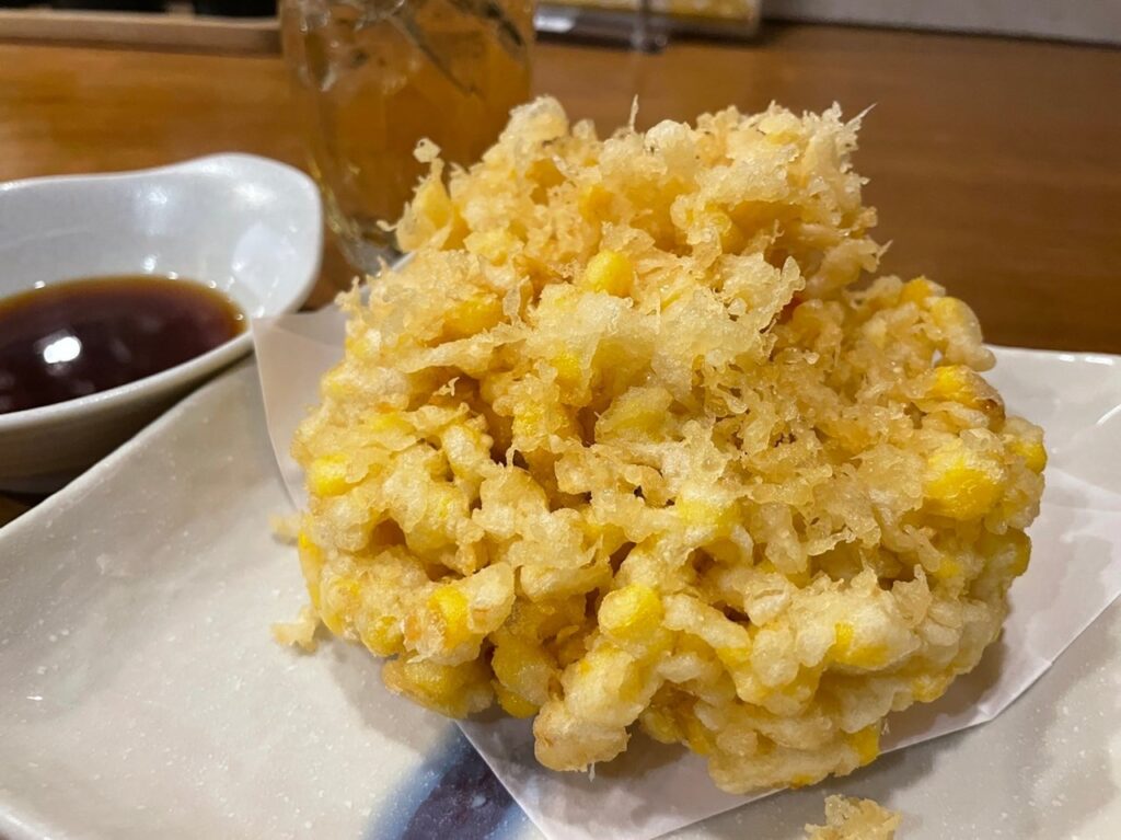 近藤かおりレビュー コーンのかき揚げ