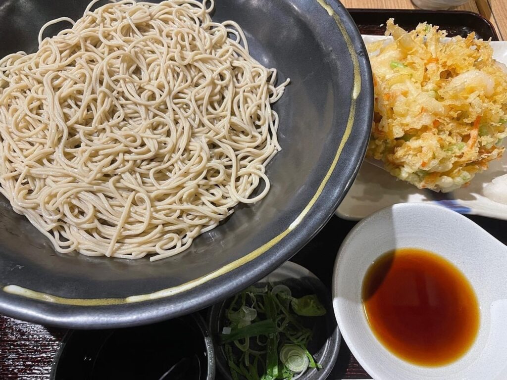生そばあずま かき揚げそば