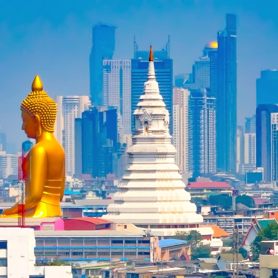 バンコクの観光名所と映えスポットのワットパクナム