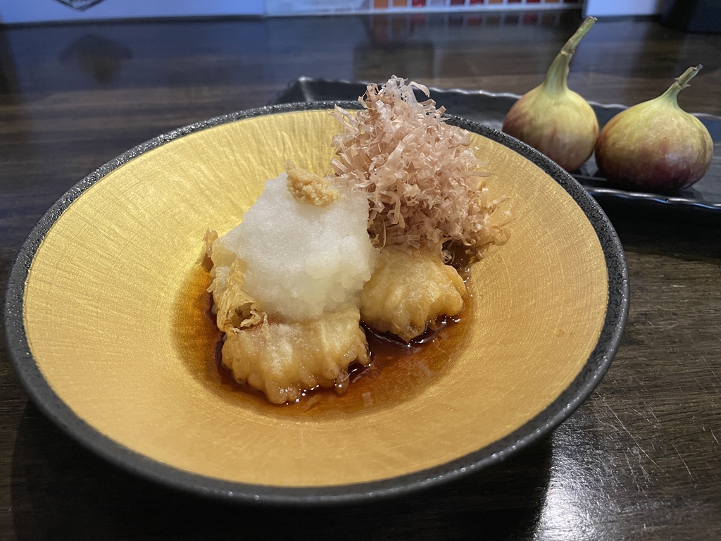 いちじくの揚げ出し