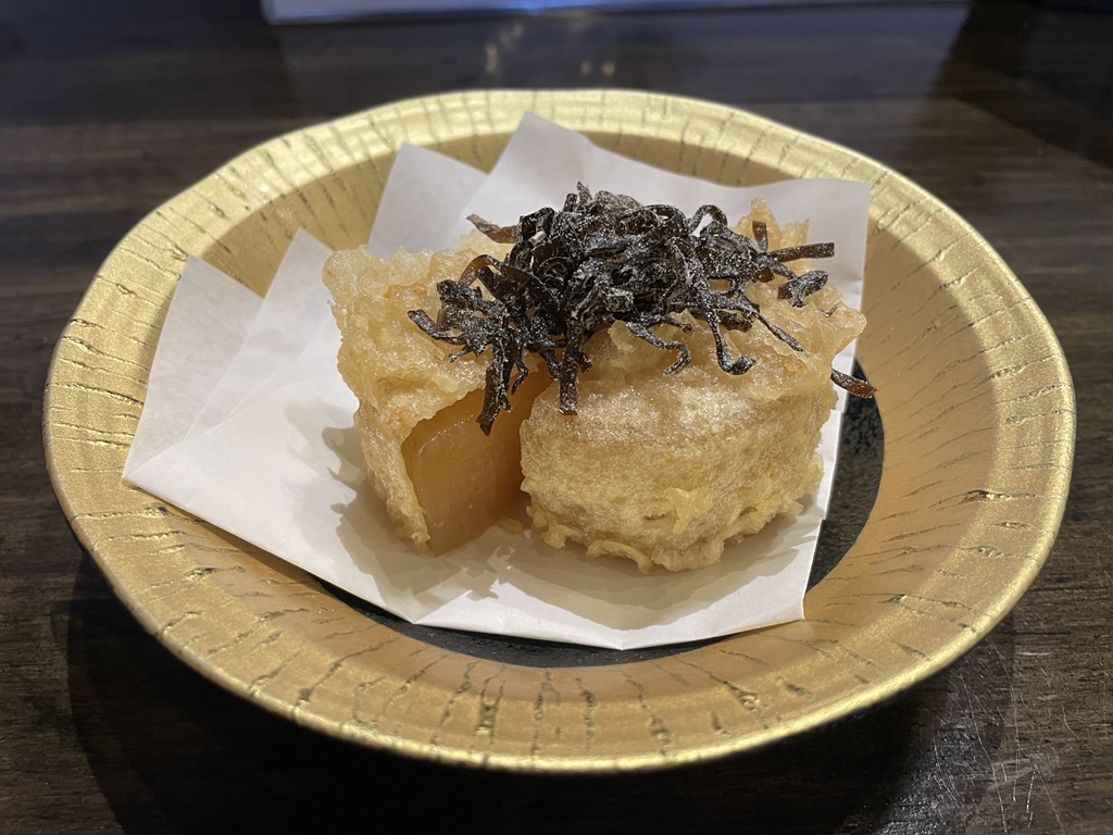 おでん大根の天ぷら