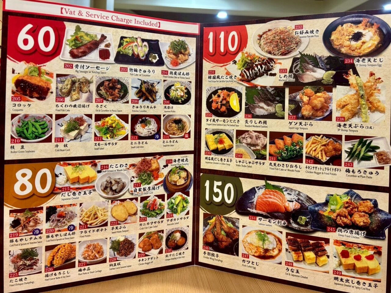 プロンポン WEST うどんの居酒屋メニュー