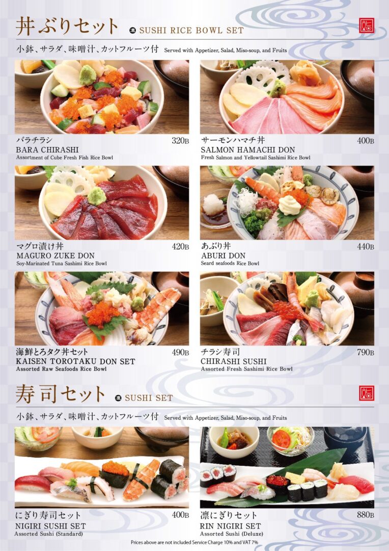 sushi rin lunch menu