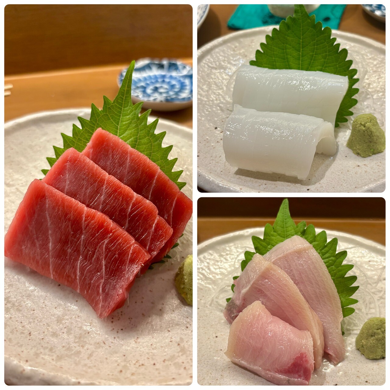 トンローの居酒屋 あけぼのの刺身の数々