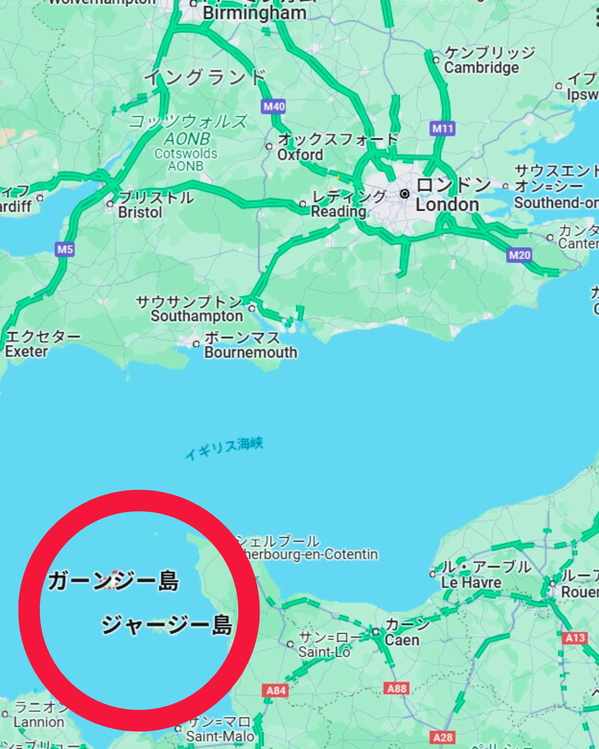 ガンジー島(ガーンジー島)とジャージー島についての解説