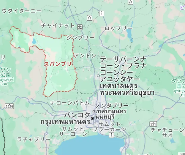 スパンブリー県の地図画像
