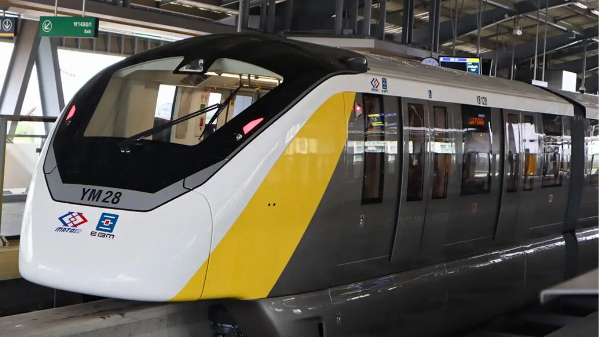 MRT地下鉄 バンコクMRT イエローライン 車両