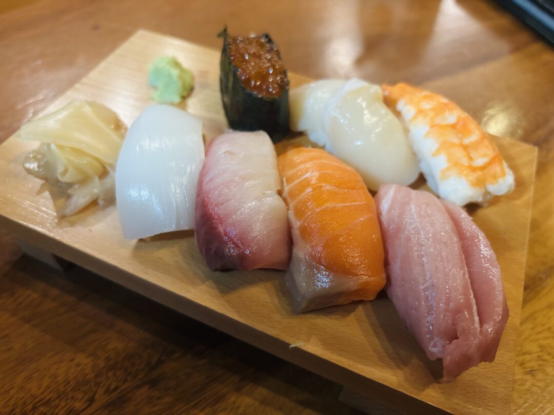 握りずしの盛り合わせ