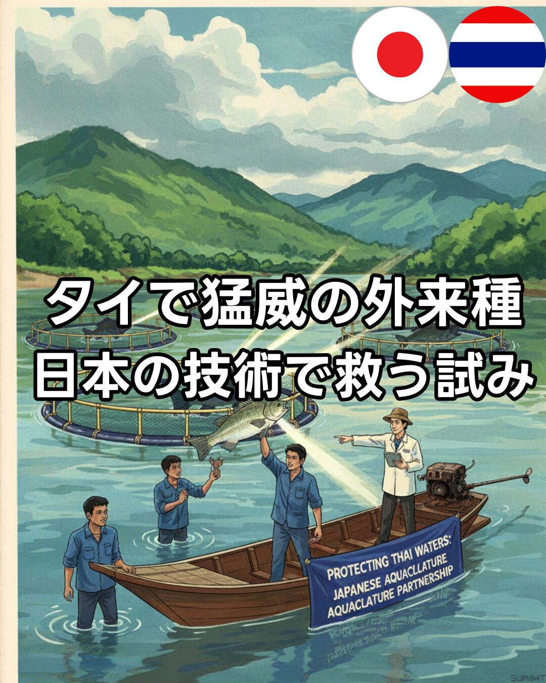 タイで猛威を振るう外来種を日本の養殖技術で救う試み