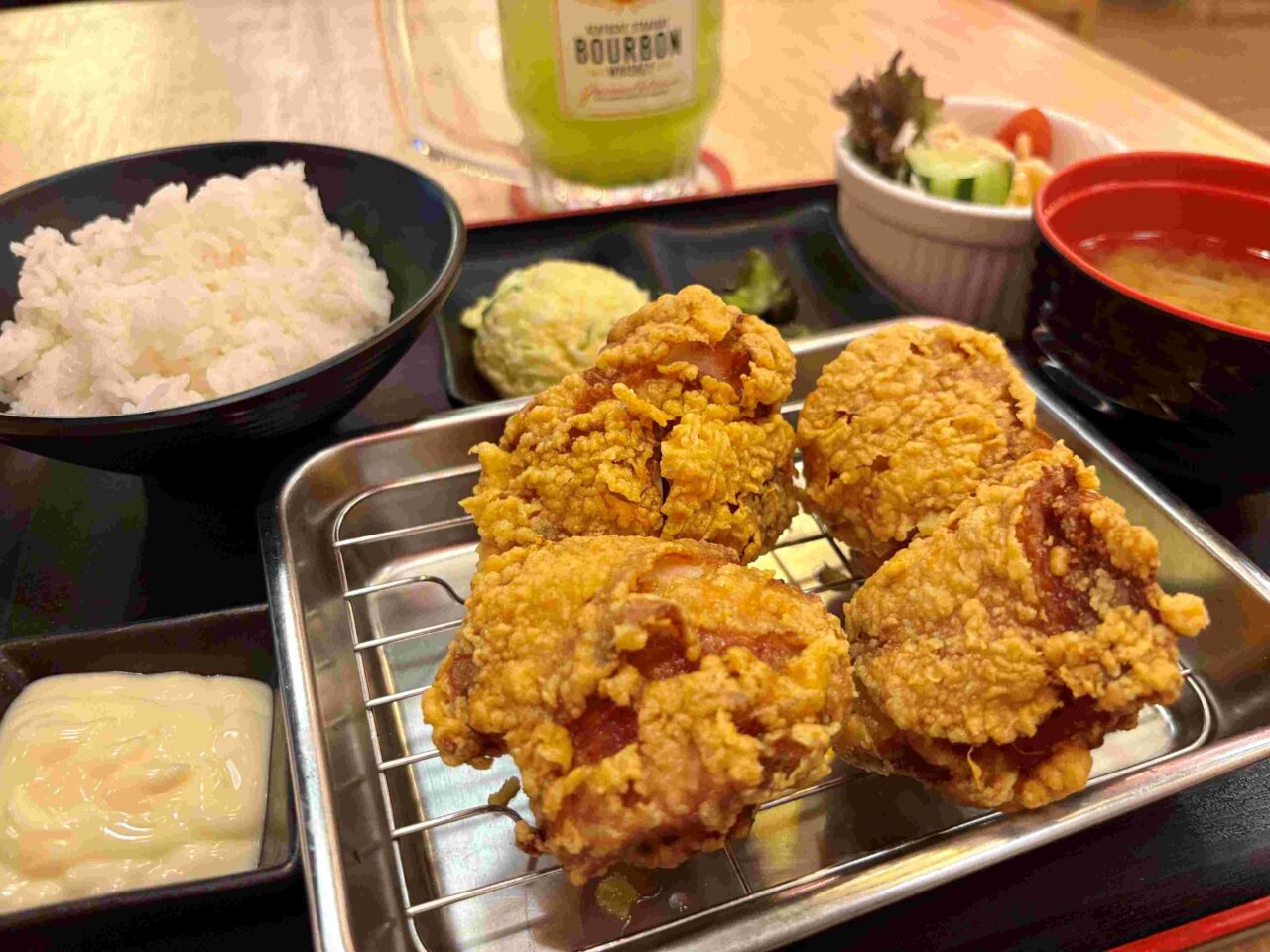 ebisu shoten silom lunch Fried Chicken Set (Karaage) – 188B
