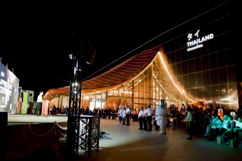 Osaka-Expo-2025-Thailand-Pavilion-Night