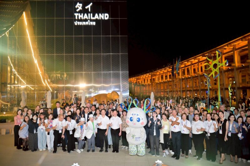 Osaka-Expo-2025-Thailand-Pavilion-Night