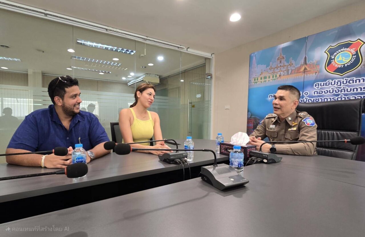 リハシャ・リンゼイ＝ホワイトさん（Lihasha Lindsay-White / ミス・ユニバース・スリランカ2025）とタイ警察