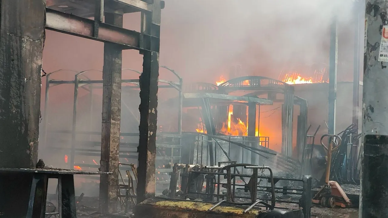 RCAの火災の様子