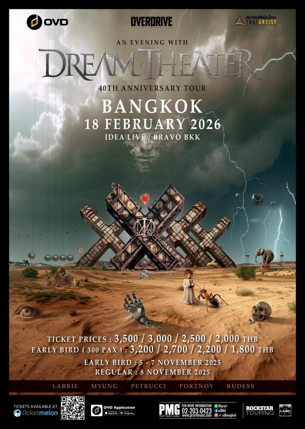 DREAM THEATER LIVE IN BANGKOK 2026 40th Anniversary Tour