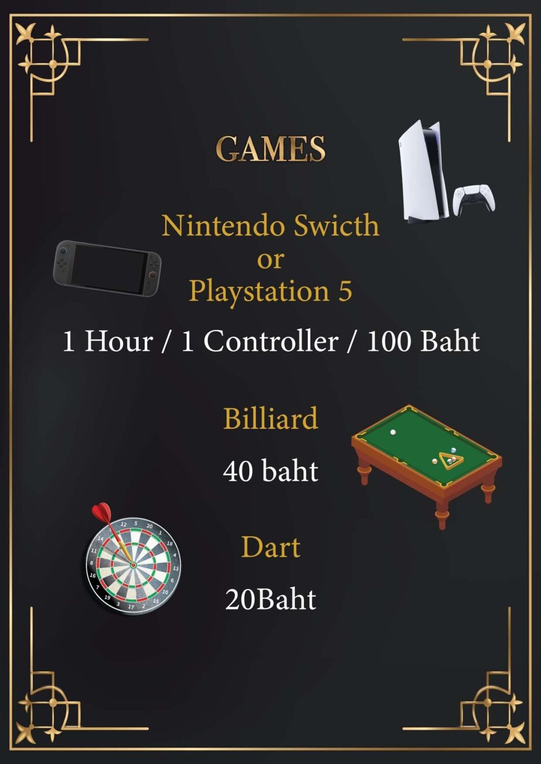 Gaming & Sport Bar LUIDA/ゲーミング・バー ルイーダのmenu2
