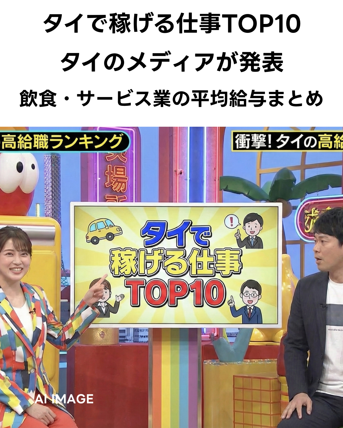 タイで給料が高い仕事TOP10とタイの飲食店 サービス業の平均給与まとめ 2025年度版