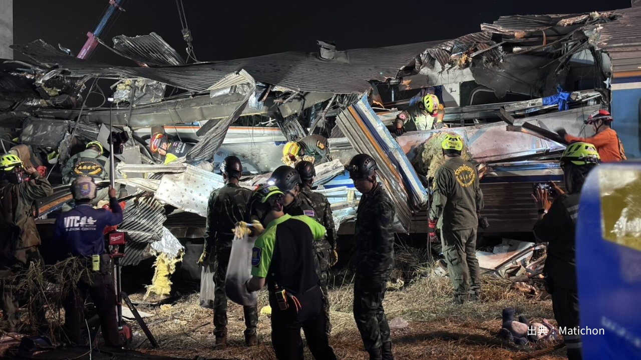 タイ】列車にクレーン落下による32名死亡 中国主導の高速鉄道工事現場