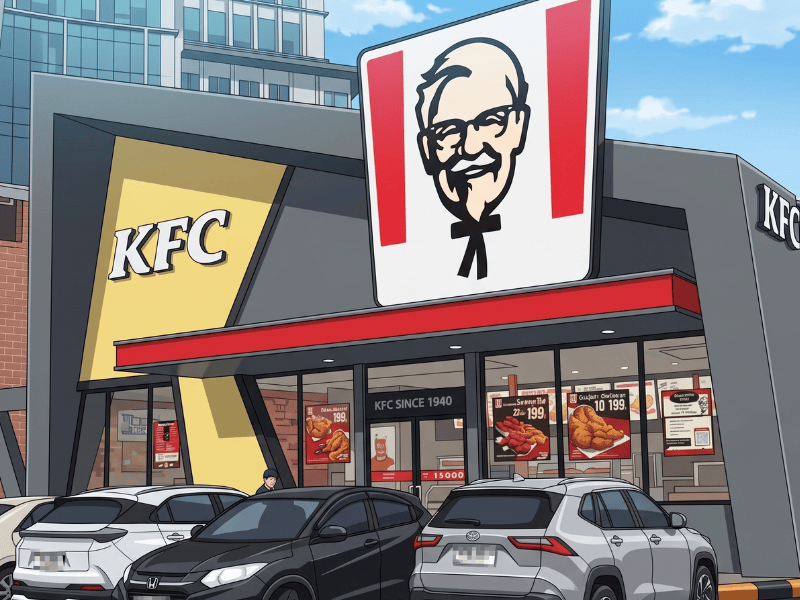 事故があったとされるスクンビット62のKFCのイメージ画像