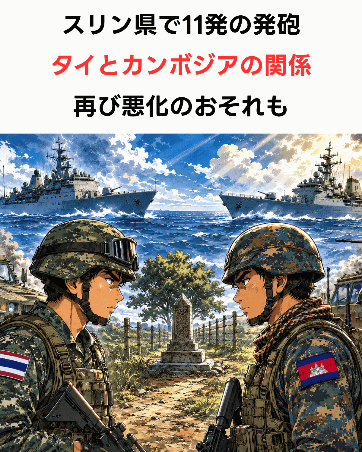 スリン県で11発の発砲 タイとカンボジアの関係が再び悪化のおそれ